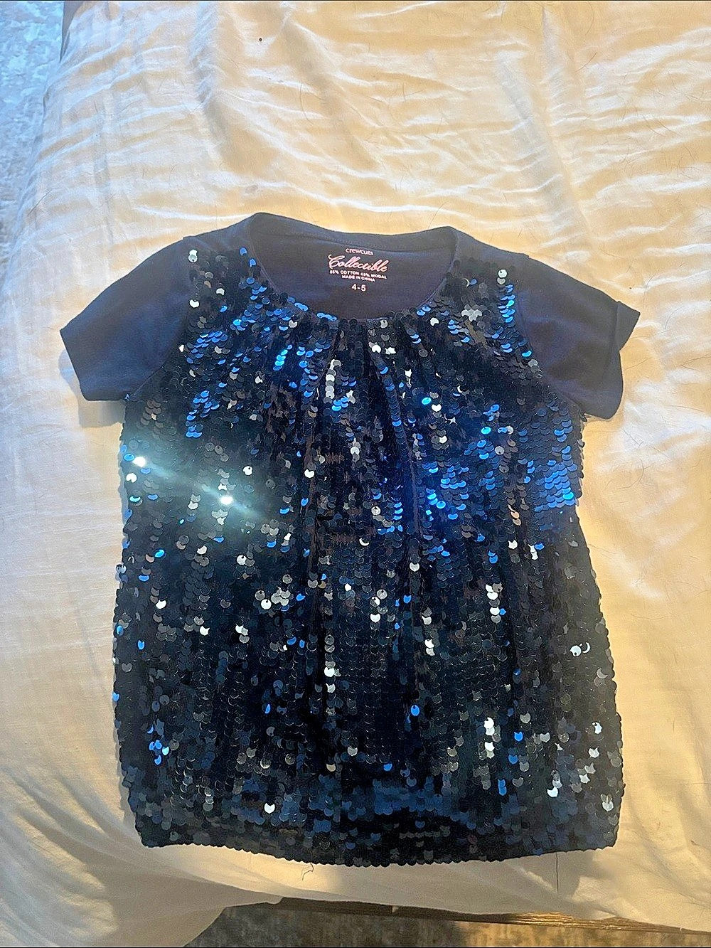 Crewcuts Collectible Sequin Dress Girls Size 4-5 Sequin Dress Like New
